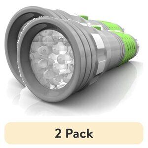 (2 pack) Brite Essentials 3AAA LED Glow In The Dark Flashlight (colors